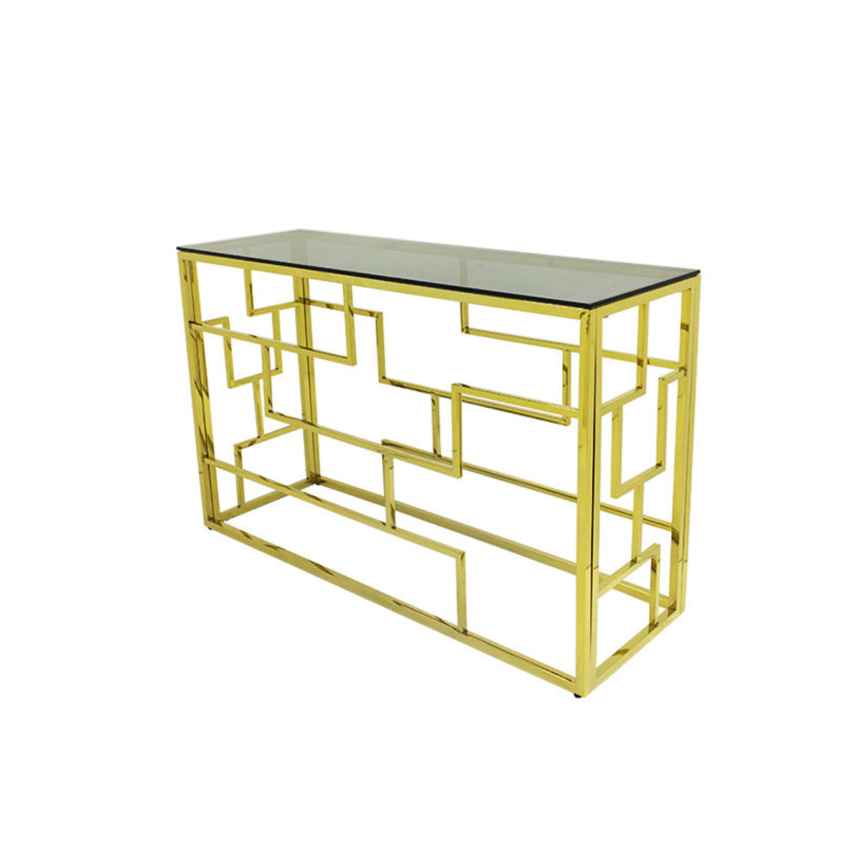 Maze Grid Console Side Table